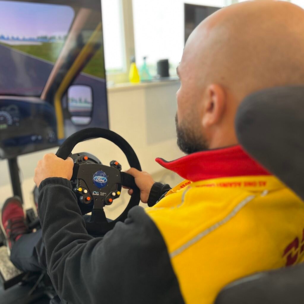 DHL racing emotional branding experience with FORD Van