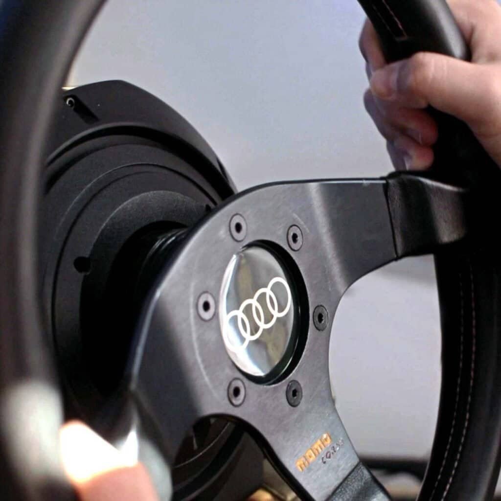 Audi Rally Simulator for event party. Rental Best Snow Rally Experience with delivering In UK. Rent rally simulators in Germany