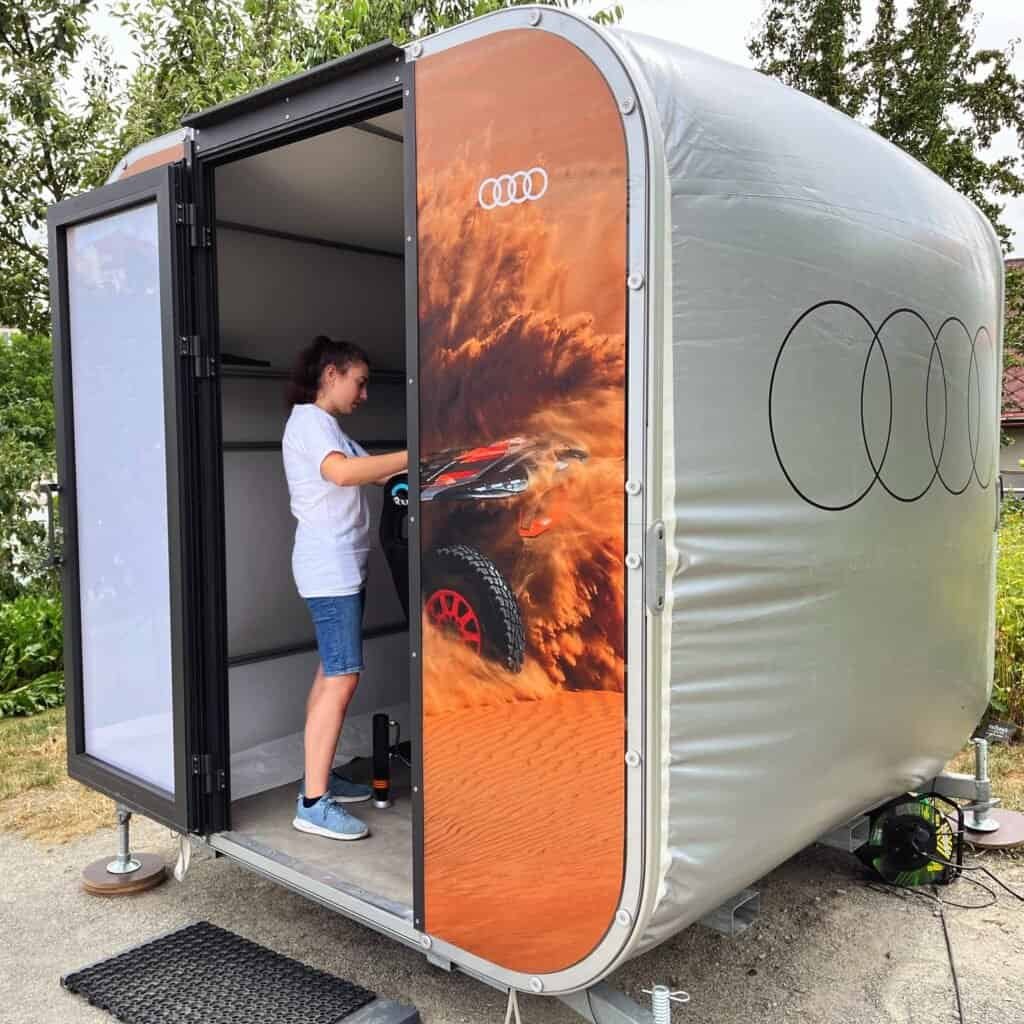 Rent Virtual Reality racing simulator experience for party with deliver in EU UK. Rental VR for party in Vienna Austria