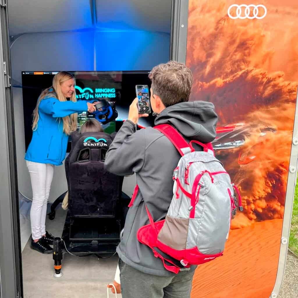 Rental Audi Rally Simulator in London. Hire Rally simulator Experience in UK. Rent rally simulators for party